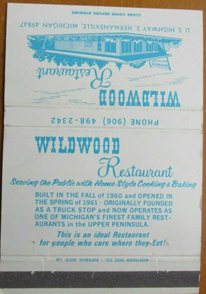 Wildwood Country Kitchen - Matchbook (newer photo)